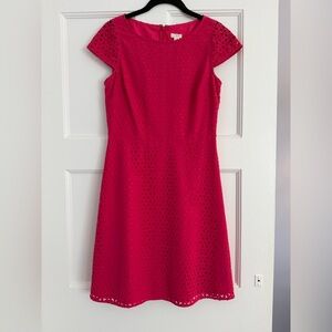 J. Crew A-line Raspberry Pink Dress Size 4
